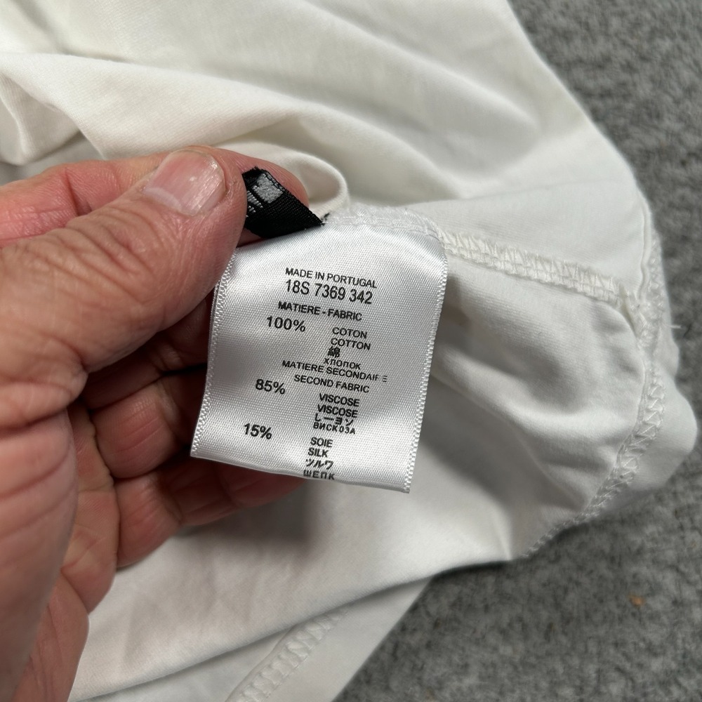 Dior White Short Sleeve Logo T-Shirt - Picture 5 of 12